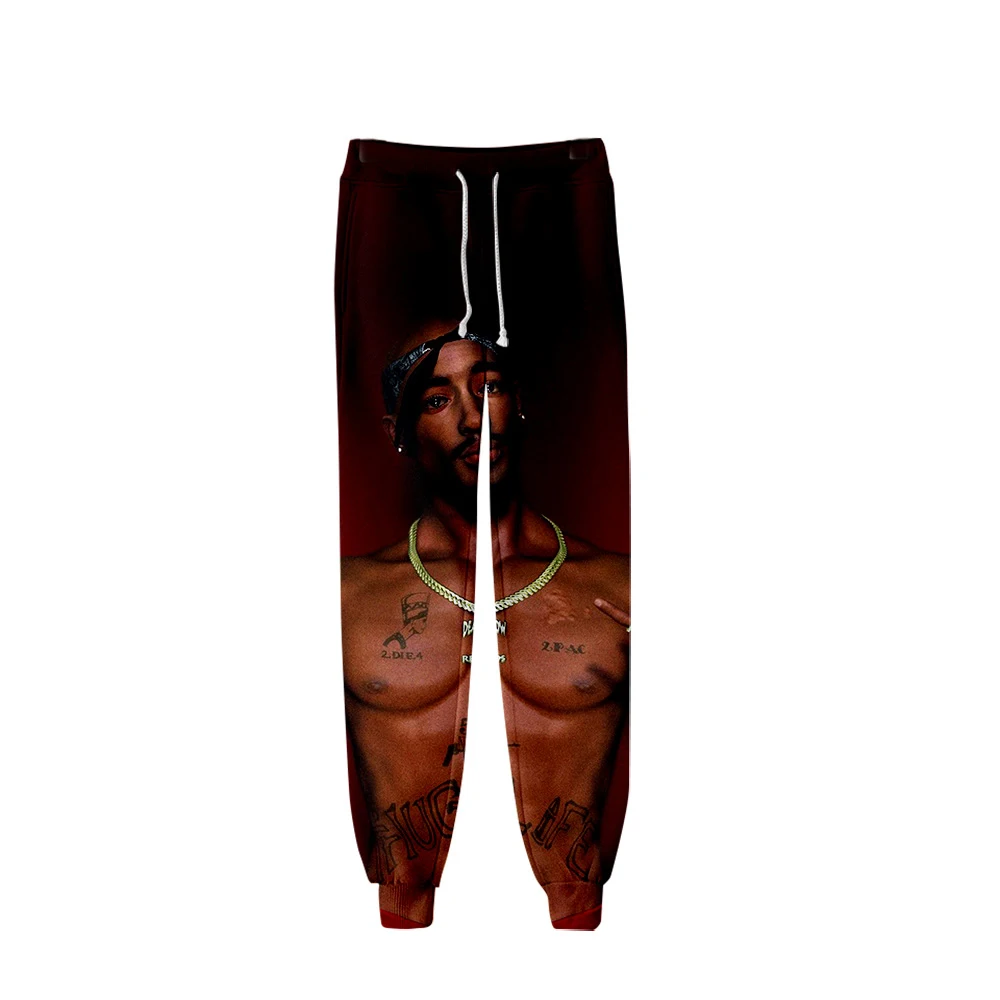 

Hip Hop Rapper 2pac Custom Printed Trousers Jogger Pants Streetwear Long Pants Casual Sweatpants Good Quality Winter