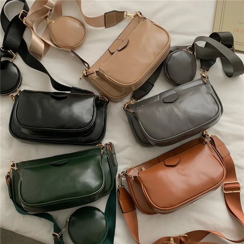 

Набор женских сумок из 3 предметов, модные женские сумки-тоуты яркого цвета, вечерний клатч, кошелек, композитная сумка через плечо