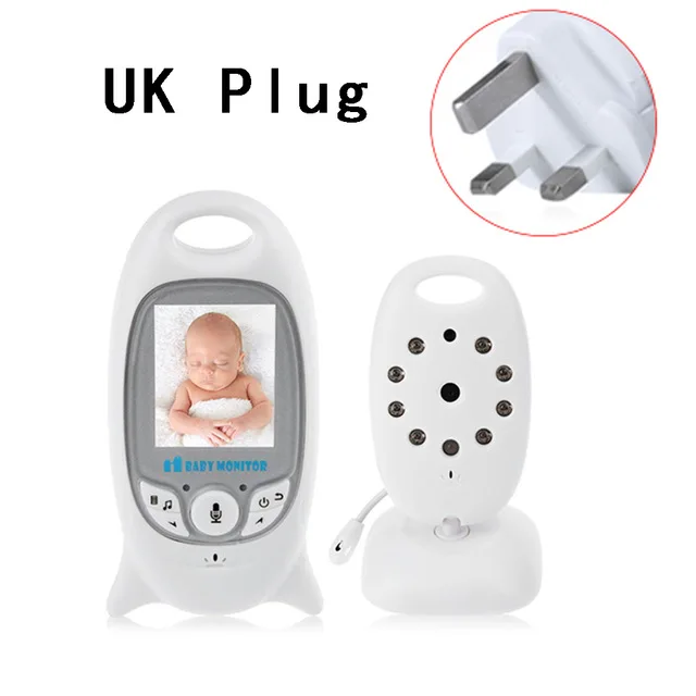 UK Plug IMPORX 2 дюймов беспроводной видео Детский Монитор электронный няня радио няня камера ночного видения контроль температуры 8 Колыбельная - Цвет: UK Plug