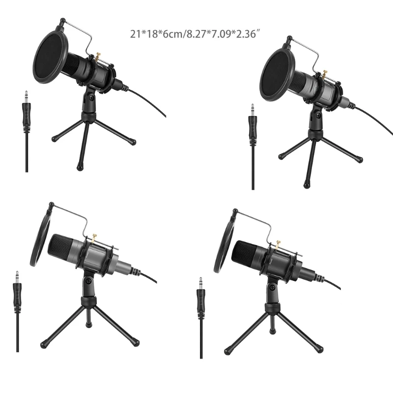 

Портативный Проводной ручной микрофон для дома, вечеринки, дня рождения, смартфон, широко используемый универсальный Круглый фильтр для во...