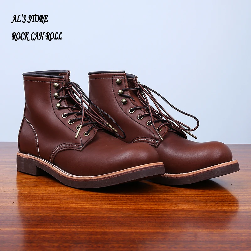 LL400 RockCanRoll итальянские сапоги из коровьей кожи ручной работы Goodyear с рантом