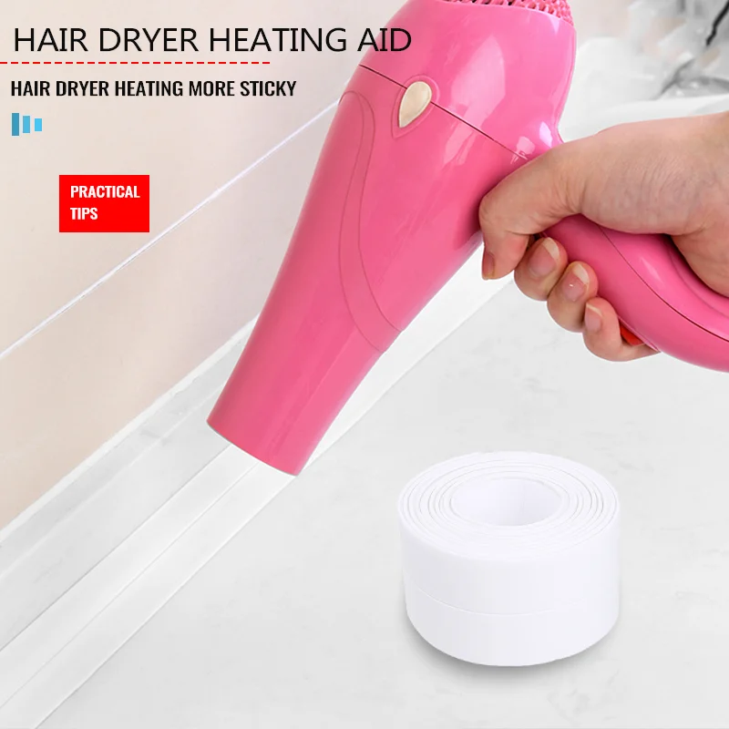 

PVC Toilet Bathroom Kitchen Crevice Strip Wall Sealing-Tape Tile Strip-Wall Adhesive Tile Crack Repair Mildew Tape Sealant Tape