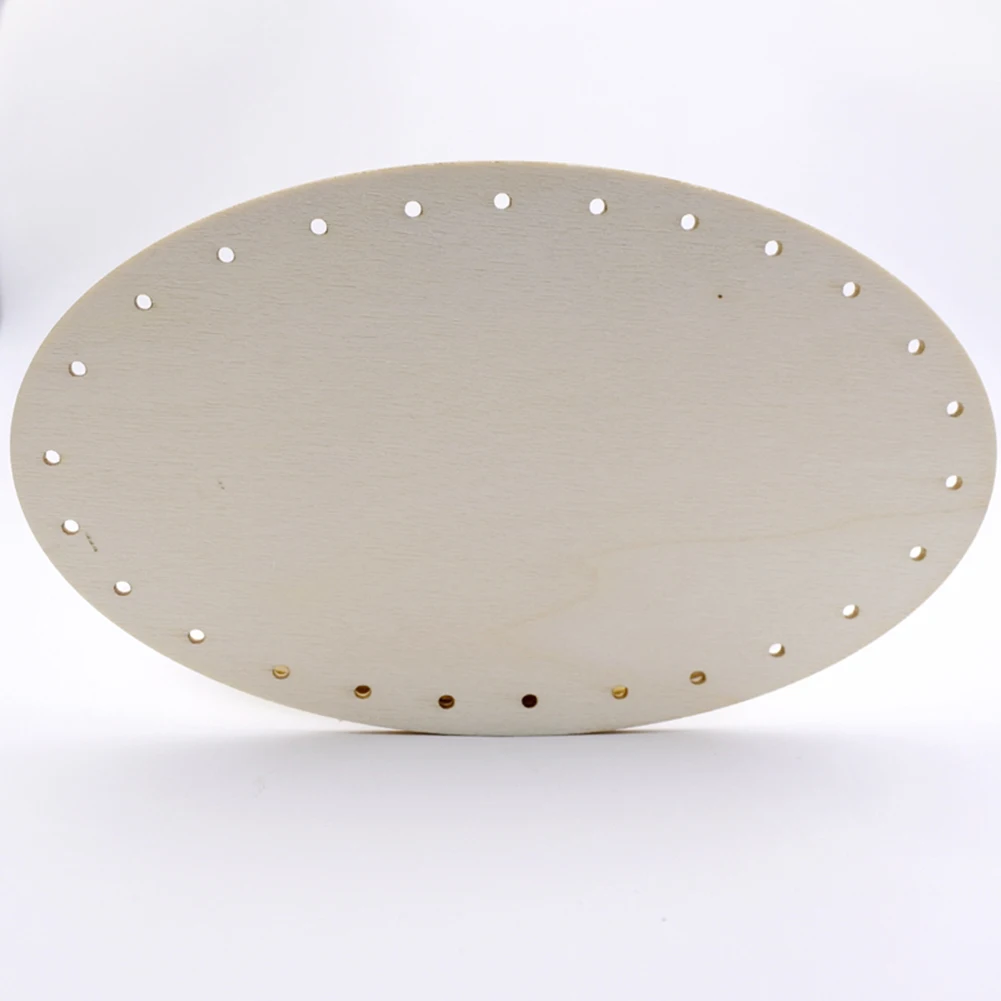 

9Pcs Mixs Size Unfinished Drilled Holes Blank Wood Slices DIY Basket Wooden Base Table Decoration