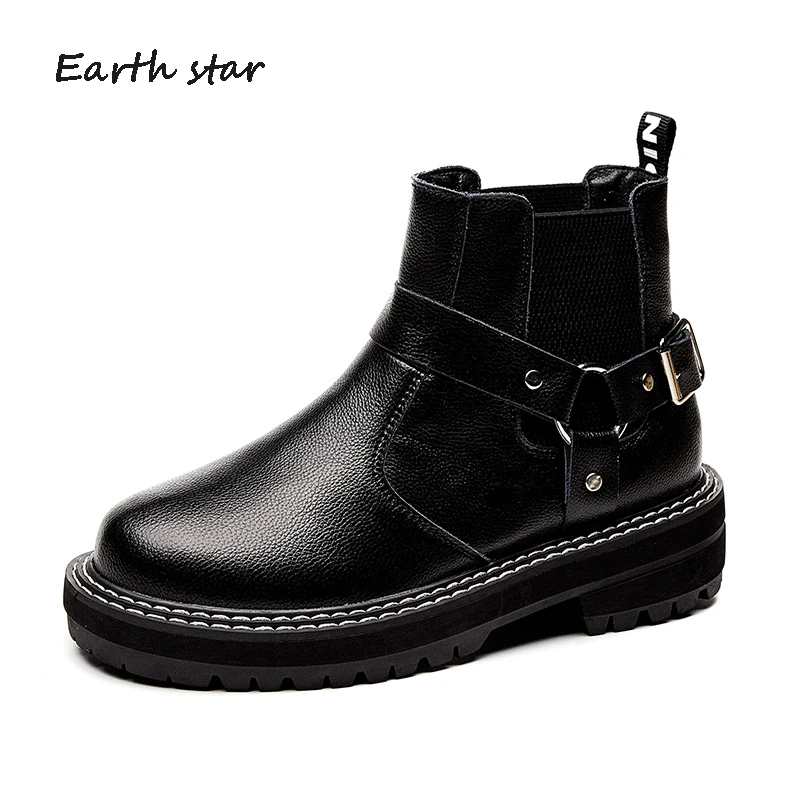 Женская обувь; botas mujer; сезон осень; коллекция года; женские Ботинки martin; модные брендовые женские ботильоны из натуральной кожи с перекрестной шнуровкой; Цвет Черный