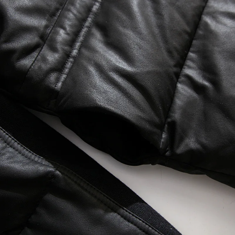 Кожаная женская куртка 2020 Зимние Куртки из натуральной овечьей кожи корейский