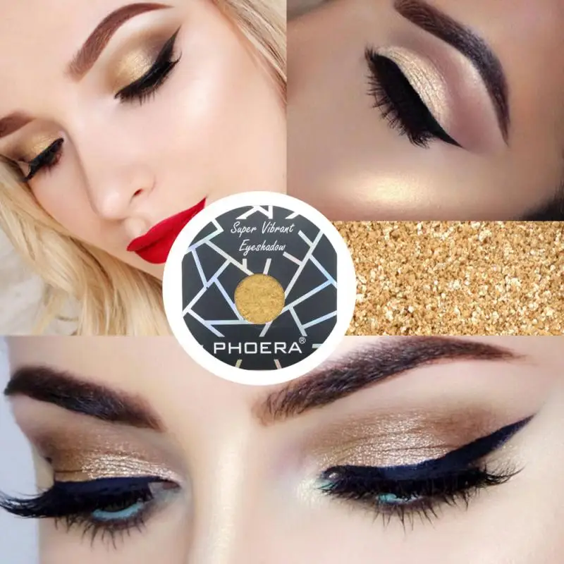 Горячие 12 цветов Тени с металлическим блеском тени для век мини