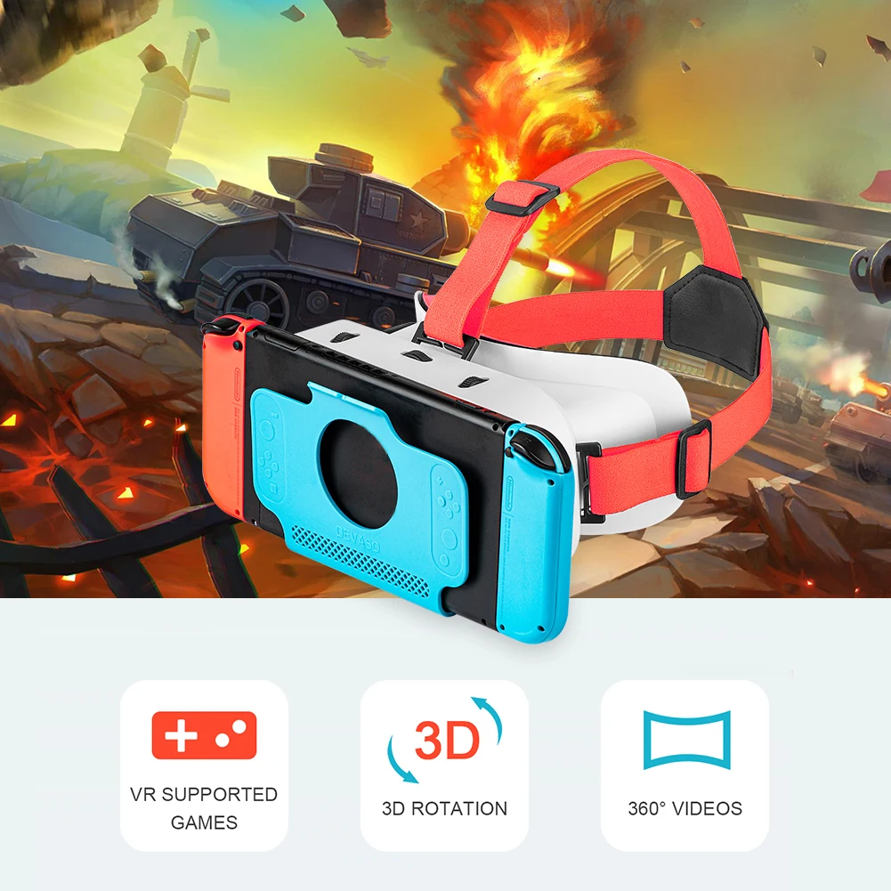 

Очки виртуальной реальности с большими объективами для Switch/NS OLED VR гарнитура для Nintendo Switch