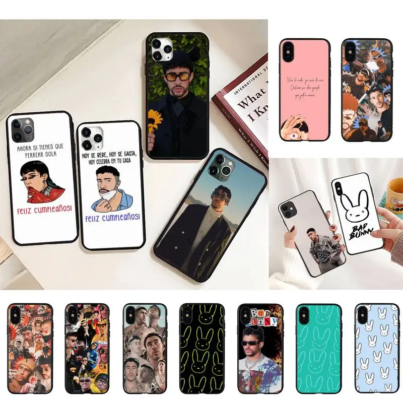 

bad bunny Phone Case For iphone 13 8 7 6 6S Plus 5 5S SE 2020 12pro max XR X XS MAX 11 Fundas Coque Funda Shell