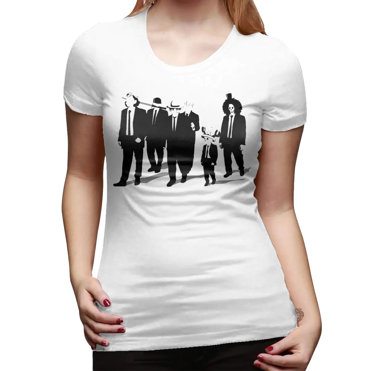 FGHFG Rem Geometric Women Short Sleeve T Shirt Casual Tee |