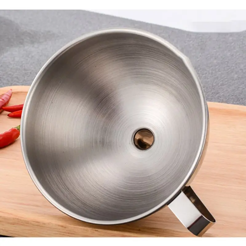 Нержавеющая сталь Воронка Кухня Масло жидкое для консервирования фильтр