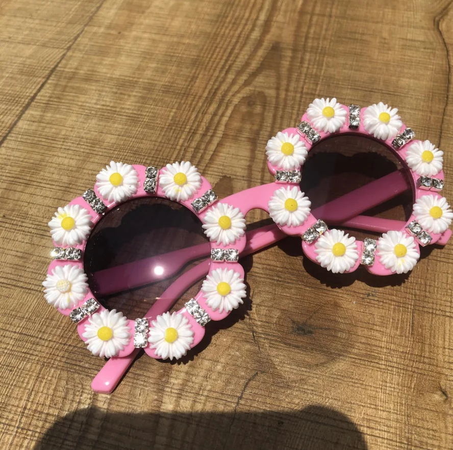 ZAOLIHU 2020 Summer Flower Kids Sunglasses Small Round Baby Sun Glasses Colorful Children Eyeglasses UV400 Cute Daisy Eyewear | Аксессуары