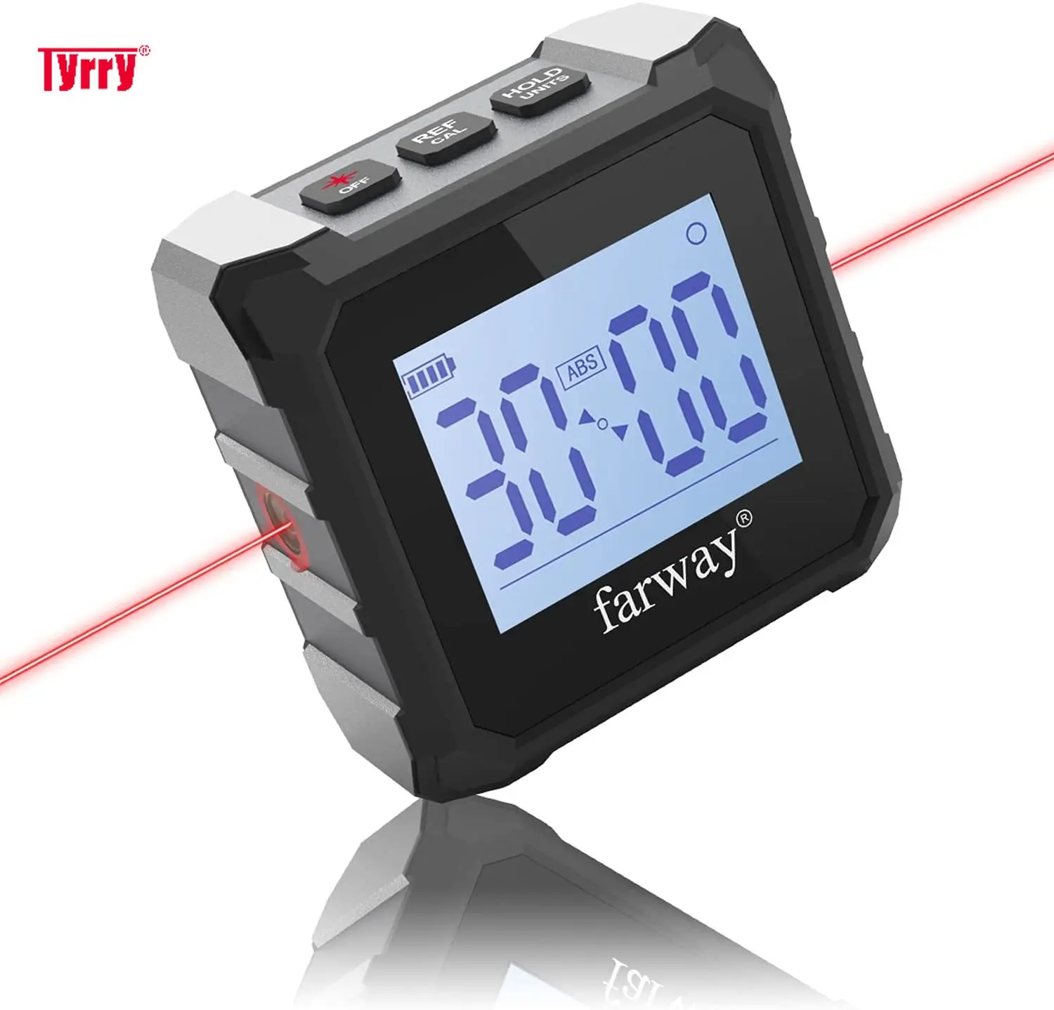 TYRRY Digital Angle Finder 2 in 1 Mini Laser Level and Angle Gauge  Level Box Precise Measurement Tool with LCD and Backlight