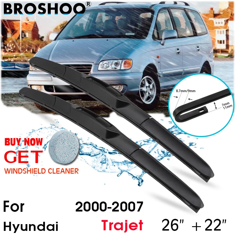 Автомобильный стеклоочиститель лобовое стекло стеклоочистителей J крюк авто аксессуары для Hyundai Trajet 26 