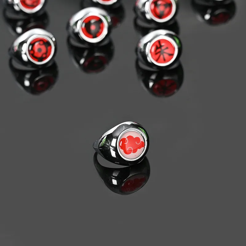 

Anime Uchiha Itachi Akatsuki Sharingan Ring Ninja Cosplay Unisex Rings Jewelry Prop