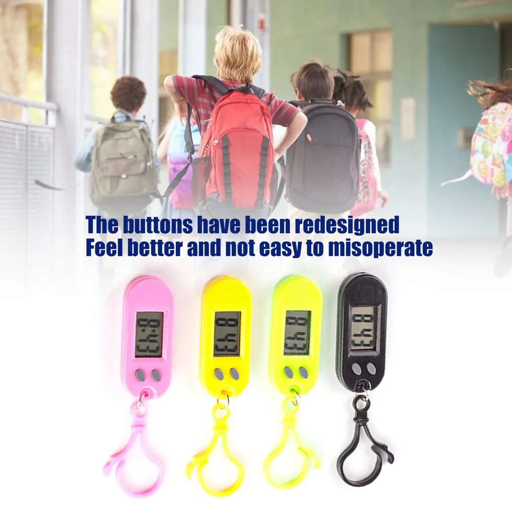 

1pcs Multifunctional Toy Watch Keychain Backpack Pocket Watch Electronic Watch Led Test Watch Random Color