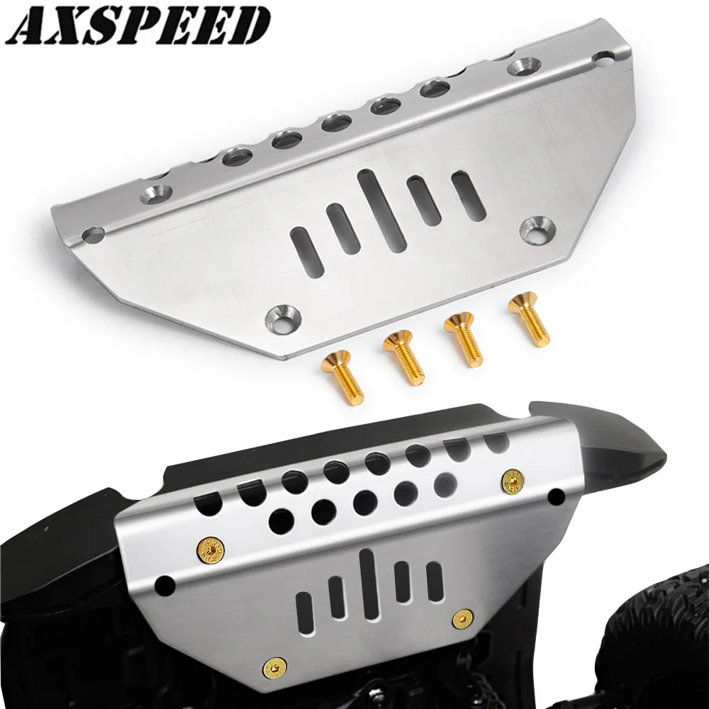 

Защита переднего бампера AXSPEED, противоскользящая пластина для 1/10 машинки на гусеничном ходу на радиоуправлении, аксессуары для обновления G500