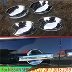 Автомобильные аксессуары из АБС-пластика, хромированная крышка для дверной ручки, крышки чашки, вставки для отделки полости камеры, формования, для NISSAN Серена C25 C26 C27 2005-2019