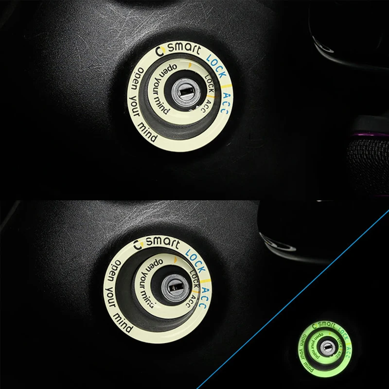 Светящиеся наклейки на устройство зажигания автомобиля эпоксидные Переводные