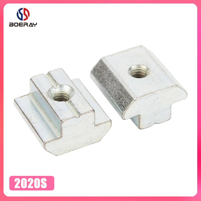 

50 шт. M3 M4 M5 слайдер в Т-образной гайке падение в гайке для экструзии алюминия с профилем 2020 серия слот 6 мм