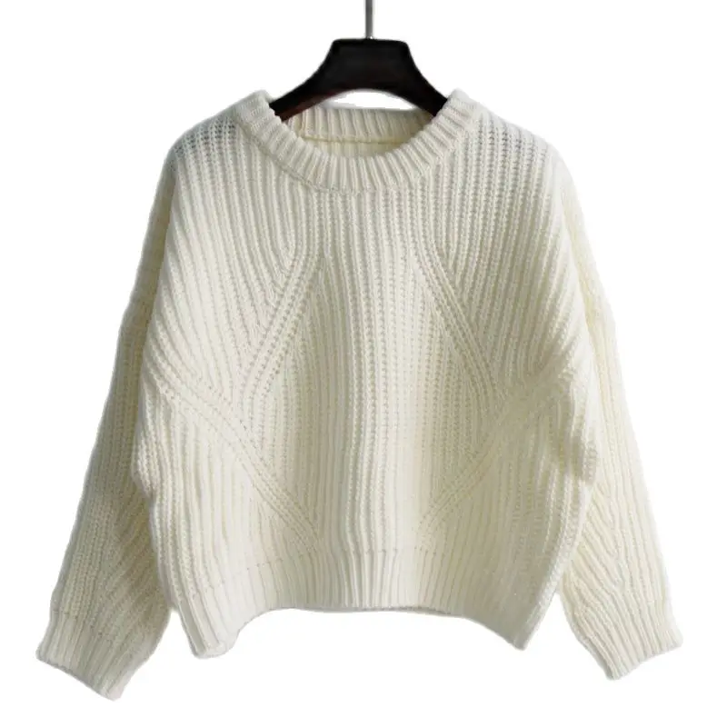 Свитер для девочек женские свитера с перекрутом зимние вязаные Джемперы Осенние