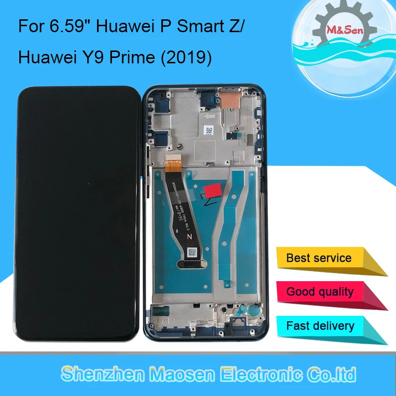 Оригинальный ЖК-дисплей для Huawei P Smart Z Y9 Prime 2019 6 59 дюйма рамка + сенсорная панель