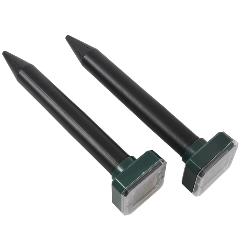 2 Pieces Solar Sonic Mole Repellent Vole Deterrent Chaser Spike | Дом и сад