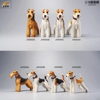 jxk jxk068 16 fox terriers dog animal resin diaplay statue collection toys for gift
