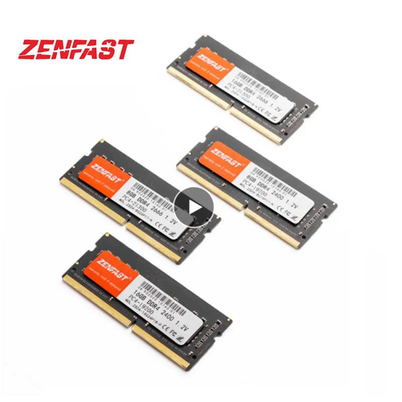 

Zenfast memoria Ram DDR4 4GB 8GB 16GB 2133 2400 2666mhz sodimm notebook high performance laptop memory for intel and AMD