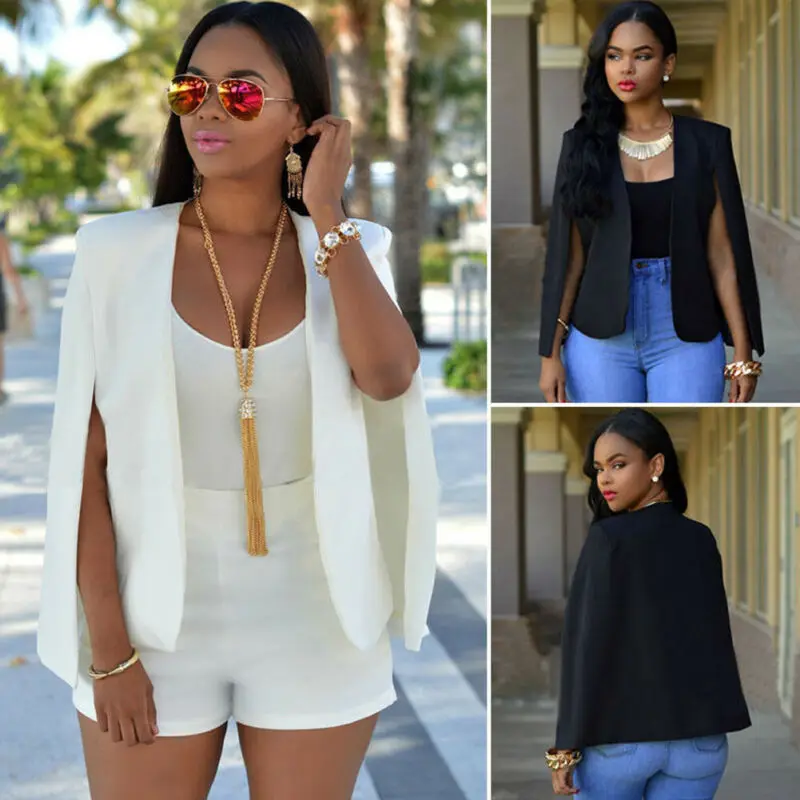 Женский Повседневный блейзер с отворотом длинным рукавом женский плащ корейский