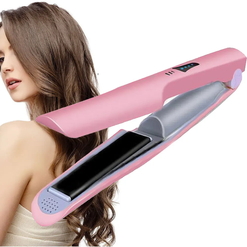 

Curling Iron Charging Curler USB Flat Iron Mini Tool Hair Straightener Cordless Wireless