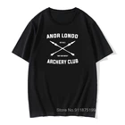 Мужская хлопковая футболка с принтом Anor Londo Archery Club Dark Souls