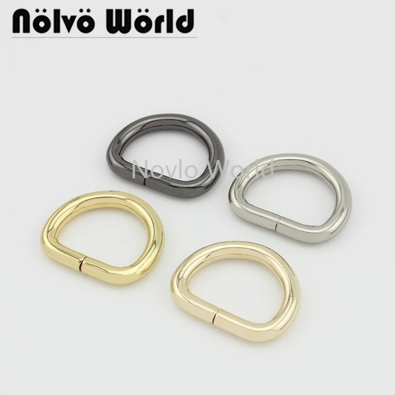 Мир Nolvo 5 20 100шт 26*18 8 мм 1 &quotметаллическое D Кольцо открытые пряжки женская сумка