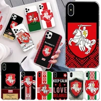 belarus flag phone case for iphone 13 12 11 pro mini xs max 8 7 plus x se 2020 xr silicone soft cover