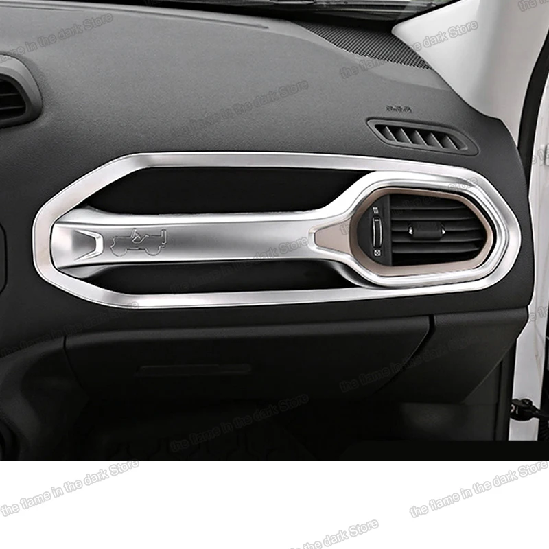 Lsrtw2017 Abs автомобильная ручка для приборной панели полоса рамка Jeep Renegade 2014 2015 2016 2017