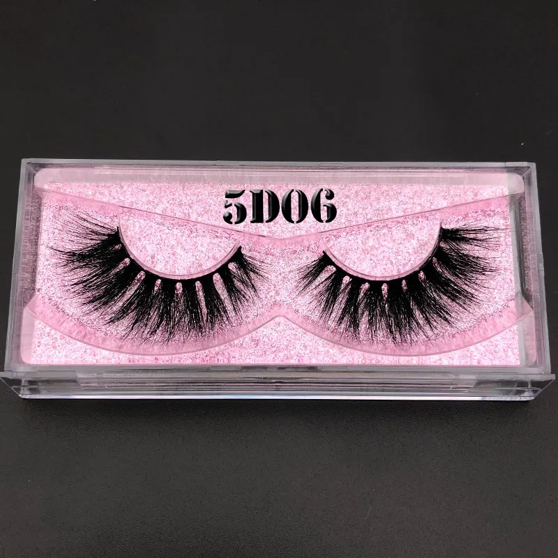 5D06 Mikiwi 5d lashes 3D норковые ресницы розовое золото блестящий чехол коробка с собственным логотипом для оптового заказа whalesale - Цвет: 5D06