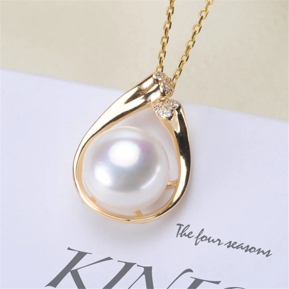 

DIY Pendant base connection Discovery of Jewelry Making Only Pendant Fitting S925 Sterling silver , No Pearl No Chain