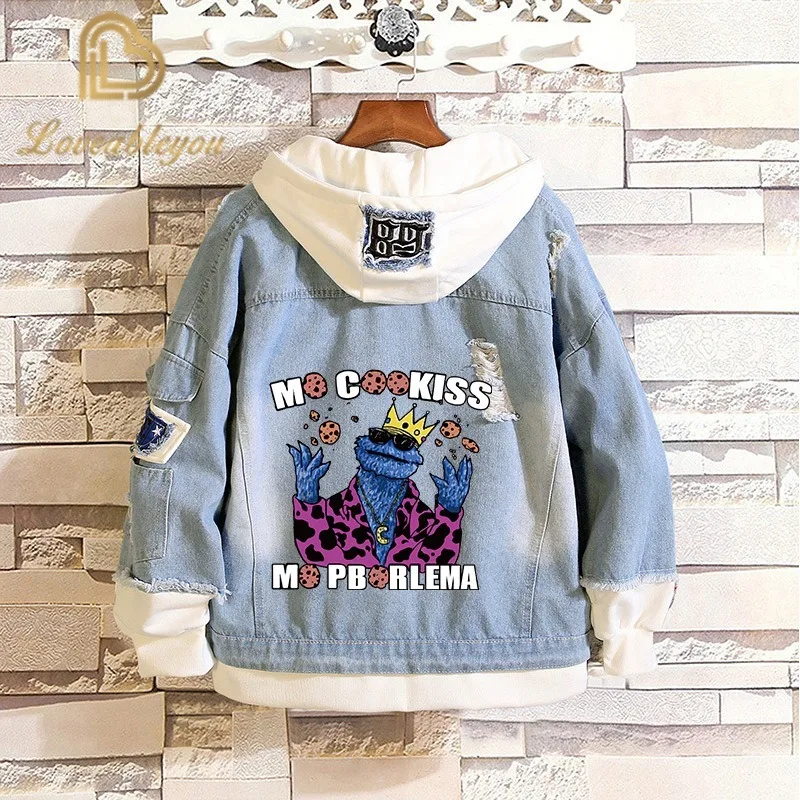 Аниме Косплей толстовки костюмы для мужчин и женщин джинсовая синяя куртка на