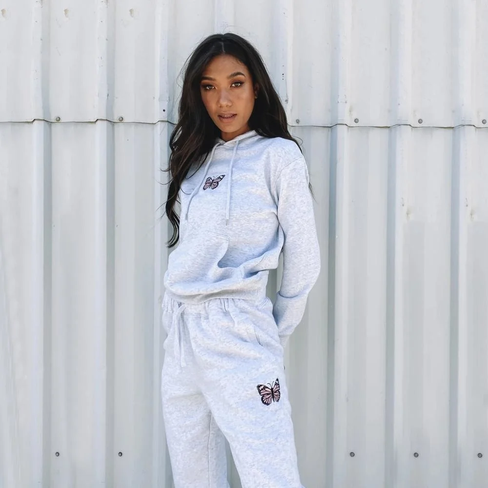 Женская толстовка и модные брюки из 2 предметов повседневная одежда для бега