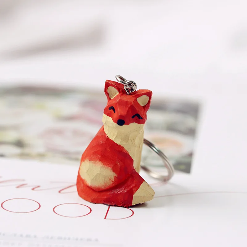 

Cartoon Hand Carved Diy Little Prince Fox Keychain Cute Rose Airpods Pendant For Car Bag Keyring Personality Charms Jewelry