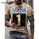 Футболка мужская повседневная с коротким рукавом, винтажная Стильная С 3D-принтом инструментов, модная летняя шикарная рубашка с буквенным принтом