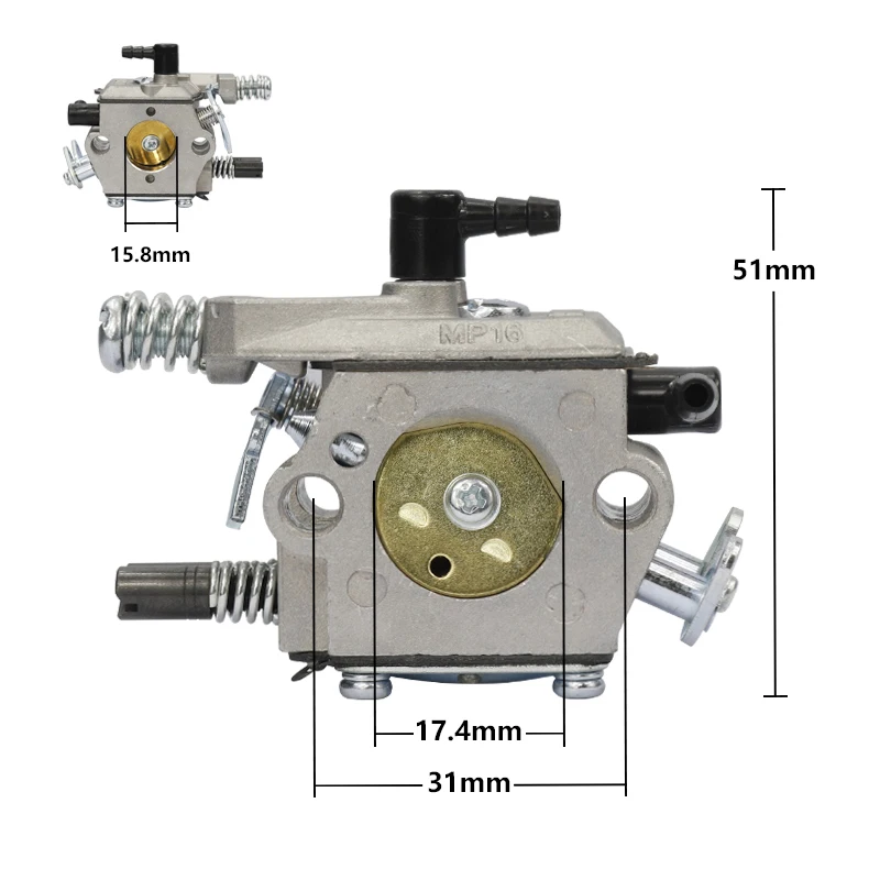Бензопила Карбюратор Carb кусторез Карбюратор ПОДХОДИТ для KOMATSU 4500 5200 5800 45cc 52cc 58cc бензопила запчасти
