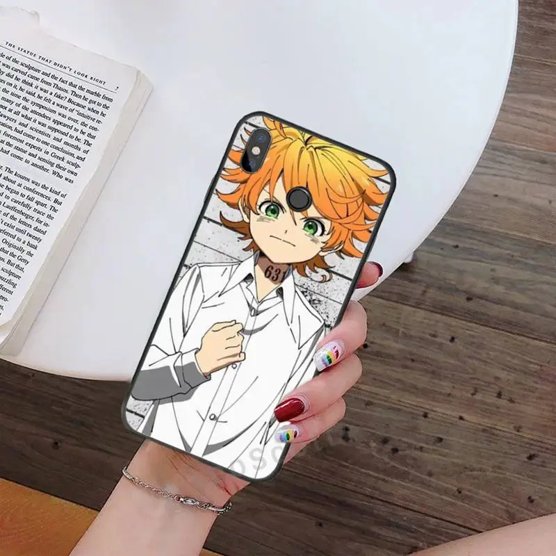 

The Promised Neverland anime Phone Case For Xiaomi Redmi note 7 8 9 t max3 s 10 pro lite Luxury brand shell funda coque