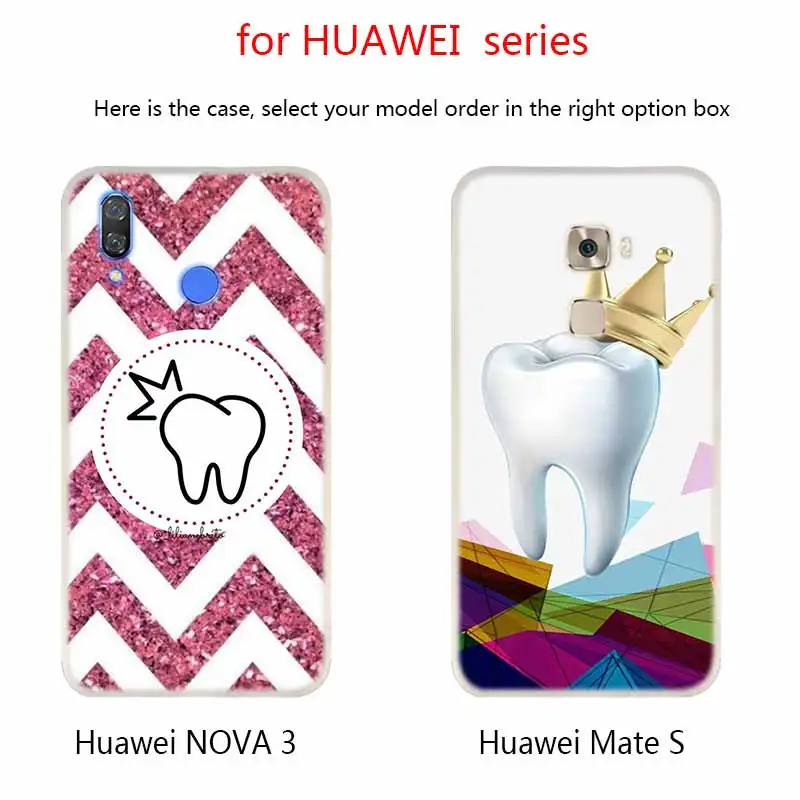 Милые зубы мудрости стоматолога мягкие силиконовые чехлы для Huawei Mate 10 Lite 20 Pro 20X S Y5