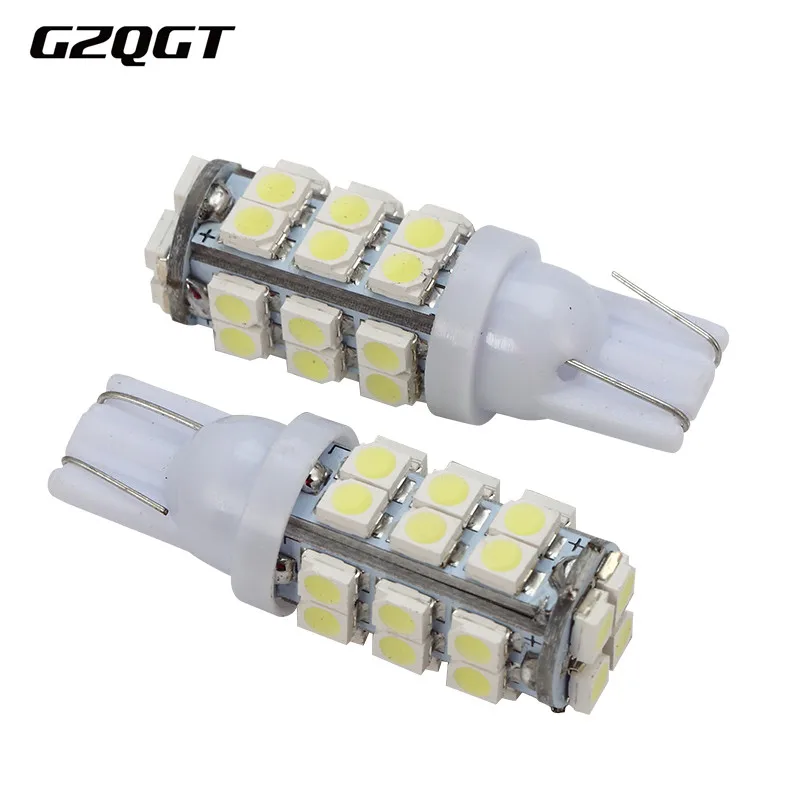 Светодиодные лампы 100X T10 белого красного синего цвета 1210 3528 28 светодиодов W5W