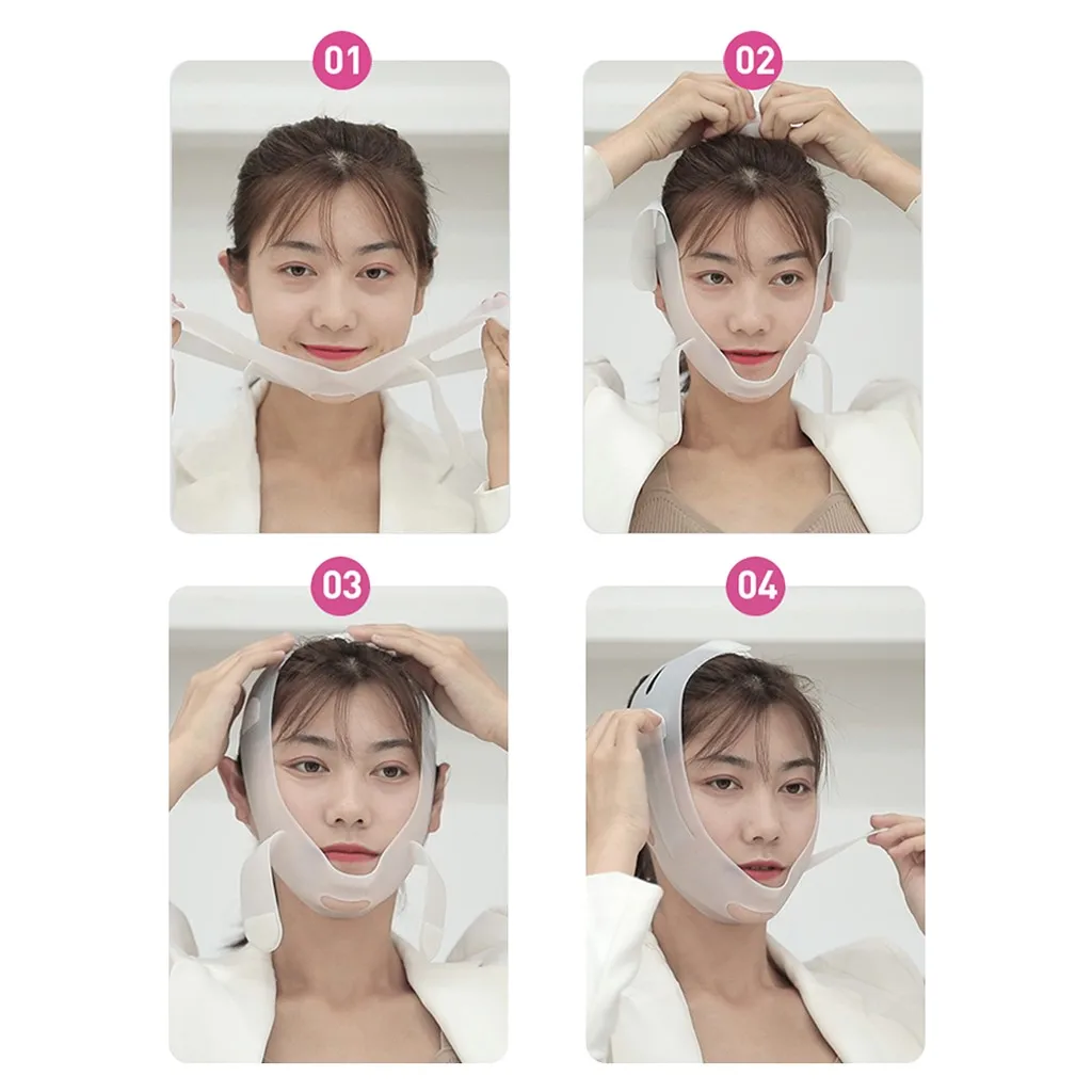 Маска для подтяжки лица лифтинг компрессионная подбородка щек похудения двойной