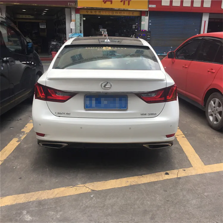 Спойлер для Lexus GS250 GS300 АБС пластик Цвет задних крыльев автомобиля задний спойлер