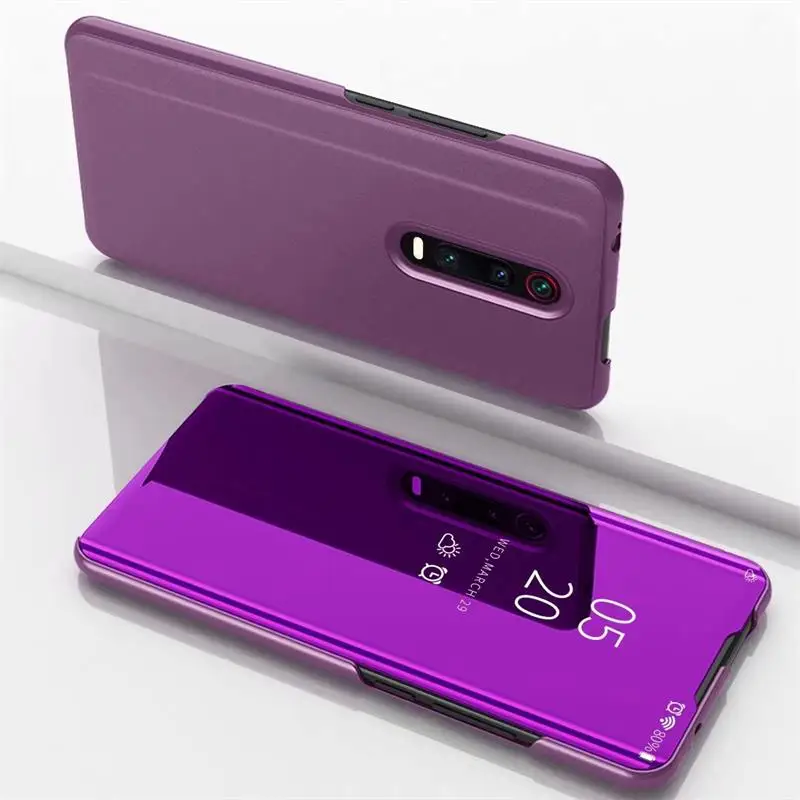 Противоударный чехол для Xiaomi mi 9T роскошное умное зеркало Флип Прозрачный чехол для Xio mi 9T Pro аксессуар для mi 9T Fundas Coque