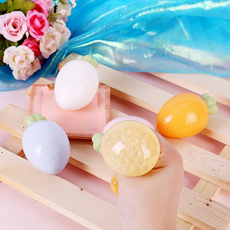 3inch Fidget Vent Ball Toy Hand Squeeze Grape Miniature Novelty Toddler Gift Stress Relief Realistic Carrot | Игрушки и хобби