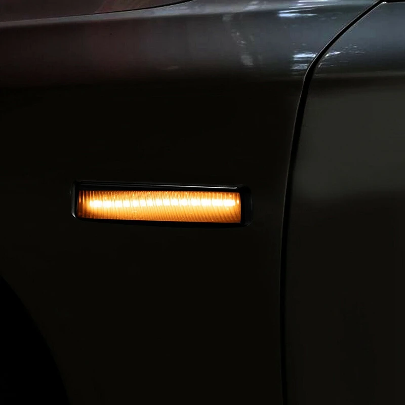

LED Side Marker Light Dynamic Smoked Turn Signal For-BMW E39 5ER 1995-2003