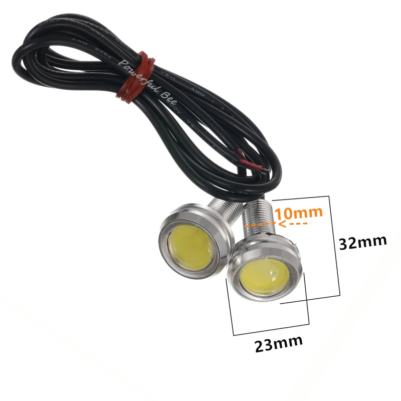 Новый цветной водонепроницаемый светодиод hawkeyes D23mm с лимонно зеленым ДХО белый